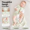 Picture of Yoofoss Baby Sleep Sack 18-24 Months 0.5 TOG Baby Wearable Blanket, 100% Cotton Infant Toddler Sleeping Sack 2-Way Zipper Lightweight Sleep Sack, Grass Green