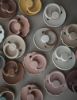 Picture of FRIGG Silicone Baby Pacifier | Made in Denmark | BPA-Free (Baked Clay/Honey Gold, 0-6 Months)