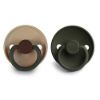 Picture of FRIGG Silicone Baby Pacifier | Made in Denmark | BPA-Free (Acorn/Olive, 0-6 Months)