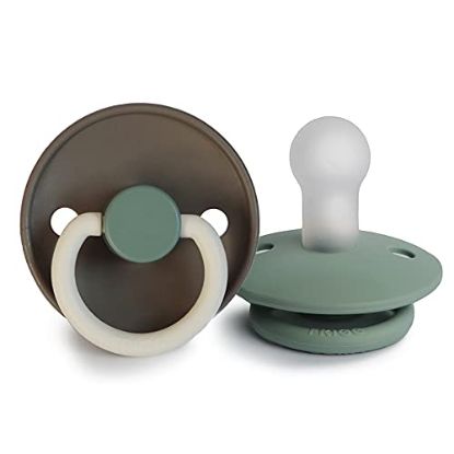 Picture of FRIGG Silicone Baby Pacifier | Made in Denmark | BPA-Free (Hudson Bay/Lily Pad, 0-6 Months)