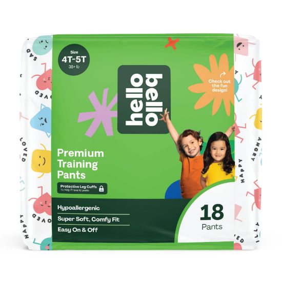 Picture of Hello Bello Premium Training Pants 4T-5T, All About Feelings Design, 18ct Jumbo Pack