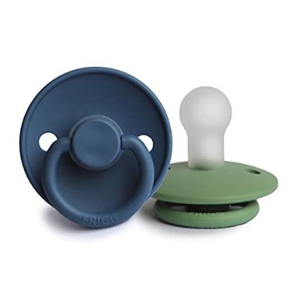 Picture of FRIGG Silicone Baby Pacifier | Made in Denmark | BPA-Free (Mineral Green/Ocean View, 0-6 Months)