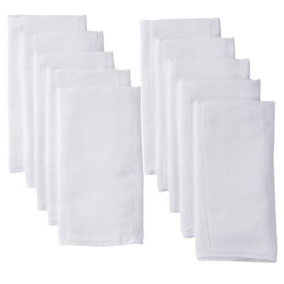 Picture of Gerber Unisex Baby Boys Girls Birdseye Prefold Cloth Diapers Multipack White 3-Ply 10 Pack
