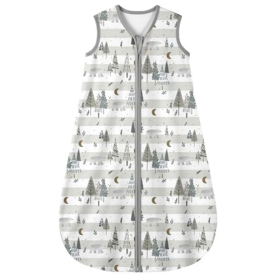 Picture of Yoofoss Baby Sleep Sack 12-18 Months 0.5 TOG Baby Wearable Blanket, 100% Cotton Infant Toddler Sleeping Sack 2-Way Zipper Lightweight Sleep Sack, Grizzly