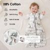 Picture of Yoofoss Baby Sleep Sack 12-18 Months 0.5 TOG Baby Wearable Blanket, 100% Cotton Infant Toddler Sleeping Sack 2-Way Zipper Lightweight Sleep Sack, Grizzly