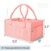Picture of Mr. Pen- Baby Diaper Caddy Organizer, Pink, Baby Organizer, Car Diaper Caddy, Baby Caddy Organizer, Portable Diaper Caddy, Diaper Organizer for Changing Table, Baby Organizer for Nursery