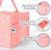 Picture of Mr. Pen- Baby Diaper Caddy Organizer, Pink, Baby Organizer, Car Diaper Caddy, Baby Caddy Organizer, Portable Diaper Caddy, Diaper Organizer for Changing Table, Baby Organizer for Nursery