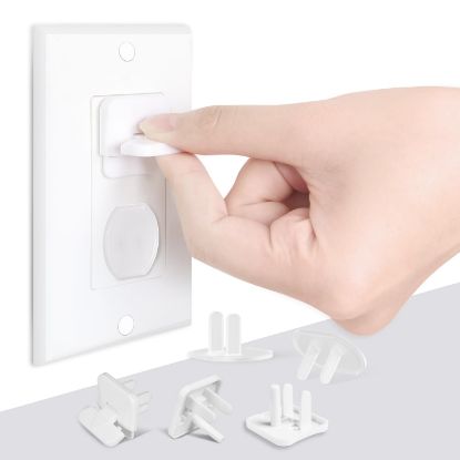 Picture of Babepai Outlet Covers Baby Proofing 55-Pack White, Child Proof Electrical Protector Safety Baby Safety Plug Covers