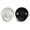 Picture of FRIGG Silicone Baby Pacifier | Made in Denmark | BPA-Free (Jet Black/Bright White, 0-6 Months)