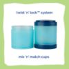Picture of Whiskware Disney Princess Stackable Snack Containers for Kids and Toddlers, 3 Stackable Snack Cups for School and Travel, Mulan and Cri-Kee