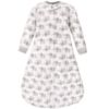 Picture of Hudson Baby Unisex Baby Premium Quilted Long Sleeve Sleeping Bag and Wearable Blanket, Gray Elephant, 0-6 Months