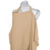 Picture of Konssy Muslin Nursing Cover for Baby Breastfeeding, Breathable 100% Cotton Breastfeeding Cover with Rigid Hoop for Mother Nursing Apron, Multi-use Carseat Canopy (Camel)
