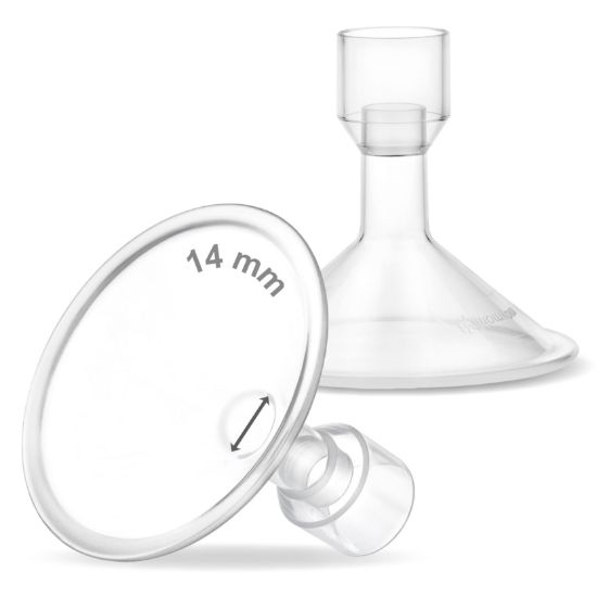 Picture of Maymom MyFit 14 mm Small Shields, Compatible with Medela Breast Pump Parts- PersonalFit, Freestyle, Harmony, Maxi, Flex Connector, Connect to Widemouth/Narrow Connector, 2pcs