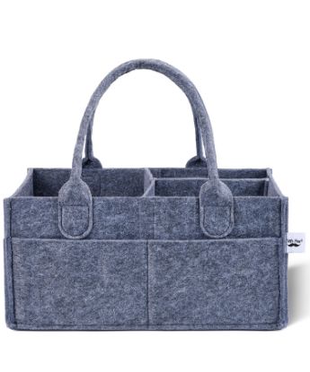 Picture of Mr. Pen- Baby Diaper Caddy Organizer, Charcoal Gray, Diaper Organizer, Car Diaper Caddy, Baby Caddy Organizer, Portable Diaper Caddy, Diaper Organizer for Changing Table, Baby Organizer for Nursery