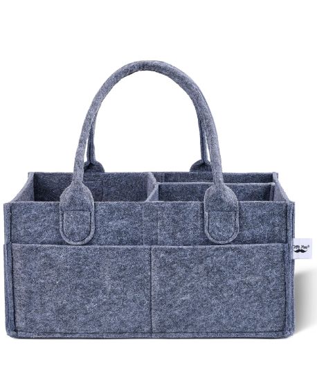 Picture of Mr. Pen- Baby Diaper Caddy Organizer, Charcoal Gray, Diaper Organizer, Car Diaper Caddy, Baby Caddy Organizer, Portable Diaper Caddy, Diaper Organizer for Changing Table, Baby Organizer for Nursery