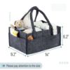 Picture of Mr. Pen- Baby Diaper Caddy Organizer, Charcoal Gray, Diaper Organizer, Car Diaper Caddy, Baby Caddy Organizer, Portable Diaper Caddy, Diaper Organizer for Changing Table, Baby Organizer for Nursery