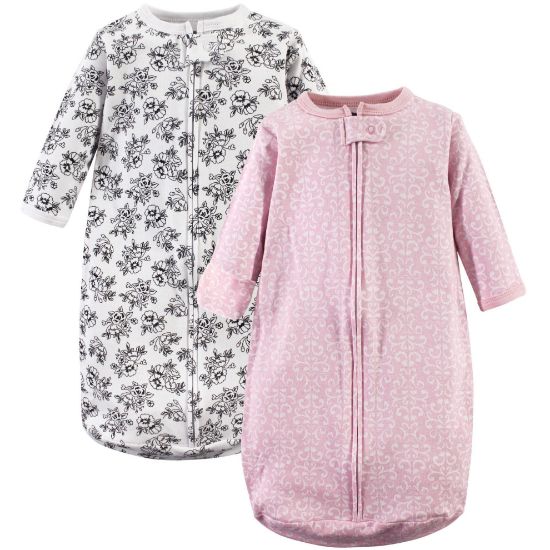 Picture of Hudson Baby Unisex Baby Cotton Long-Sleeve Wearable Sleeping Bag, Sack, Blanket, Toile, 0-3 Months