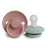 Picture of FRIGG Silicone Baby Pacifier | Made in Denmark | BPA-Free (Blush/Seafoam, 0-6 Months)