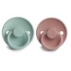 Picture of FRIGG Silicone Baby Pacifier | Made in Denmark | BPA-Free (Blush/Seafoam, 0-6 Months)