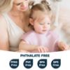 Picture of Tiny Twinkle Mess-Proof Baby Bib - Waterproof Bib for Baby Girl - Machine Washable - Adjustable Closure - PVC BPA & Phthalate Free -Great for Travel - Baby Food Bibs (3 Pack, Taupe, Dandelion)