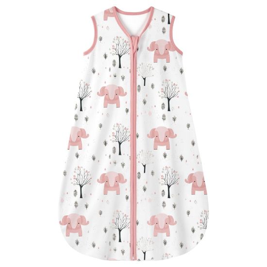 Picture of Yoofoss Baby Sleep Sack 18-24 Months 0.5 TOG Baby Wearable Blanket, 100% Cotton Infant Toddler Sleeping Sack 2-Way Zipper Lightweight Sleep Sack, Elephant