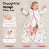 Picture of Yoofoss Baby Sleep Sack 18-24 Months 0.5 TOG Baby Wearable Blanket, 100% Cotton Infant Toddler Sleeping Sack 2-Way Zipper Lightweight Sleep Sack, Elephant