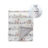 Picture of CREVENT Minky Baby Blanket for Girls Boys, Soft Plush Receiving Blanket for Newborns - 30x40 Inches (Animal)