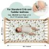 Picture of Yoofoss Baby Crib Sheets for Boys Girls, Fitted Crib Sheet 2 Pack for Standard Crib and Toddler Mattress, Super Soft Microfiber Baby Sheet 28x52x8in Green + Giraffe