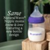 Picture of Lansinoh Anti-Colic Baby Bottles for Breastfeeding Babies, 5 Ounces, 3 Count, Includes 3 Slow Flow Nipples, Size S