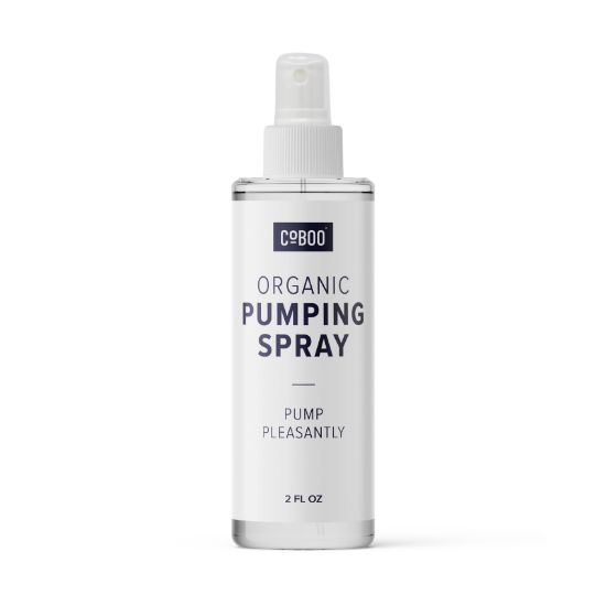Picture of CoBoo Breast Pump Flange Spray | Helps Sore Nipples & Clogged Milk Ducts | Skin Lubricant for Breast Pumping | Apply Pumping Spray Directly to Shields | Vegan & Lanolin Free | (2 Fl Oz)