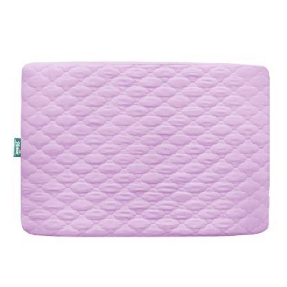 Picture of Biloban Waterproof Sheet for Pack n Play Quilted, Playard Sheet Protector 39inch X 27inch fits for Baby Foldable and Playard Mattress, Portable Mini Crib, Lavender