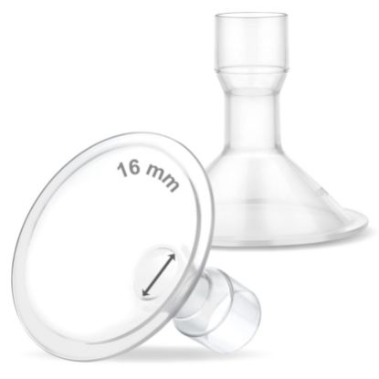 Picture of Maymom MyFit 16 mm Small Shields, Compatible with Medela Breast Pump- PersonalFit, Freestyle, Harmony, Maxi, Flex Connector, Connect to Widemouth/Narrow Connector, 2pcs