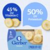 Picture of Gerber 2nd Food Baby Food Banana Puree, Natural & Non-GMO, 4 Ounce Tubs, 8 Ounce (Pack of 8)