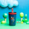 Picture of Zak Designs The Super Mario Bros. Movie Kelso Toddler Cups For Travel or At Home, 12oz Vacuum Insulated Stainless Steel Sippy Cup With Leak-Proof Design is Perfect For Kids (Mario)