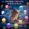 Picture of Dinosaur Night Light Projector for Kids Room, Boy Girl Dino Lamp with 10 Soothing Music& Timer, Remote Control, Colorful Projection Effect, High Brightness, Birthday Gifts for Infant Baby