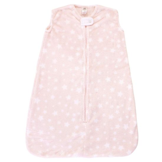 Picture of Hudson Baby Unisex Baby Plush Sleeping Bag, Sack, Blanket, Pink Star, 12-18 Months