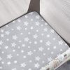 Picture of Pack and Play Sheets, 2 Pack Mini Crib Sheets, Stretchy Playard Fitted Sheet, Compatible with Graco Pack n Play, Soft and Breathable Material, Grey & White