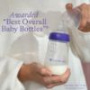 Picture of Lansinoh Anti-Colic Baby Bottles for Breastfeeding Babies, 8 Ounces, 3 Count, Includes 3 Medium Flow Nipples, Size M