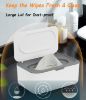 Picture of 2 Pack Wipes Dispenser, Wipe Holder for Baby & Adult, Seposeve Refillable Wipe Container, Keeps Wipes Fresh, One-Handed Operation. Non-Slip, Easy Open/Close Wipes Pouch Case(2 Grey)