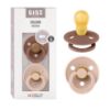 Picture of BIBS Pacifiers Colour Collection | Natural Rubber Baby Pacifier | Set of 2 BPA-Free Soothers | Made in Denmark | 18+ Months (Pack of 2) | Woodchuck/Blush