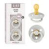 Picture of BIBS Pacifiers Colour Collection | Natural Rubber Baby Pacifier | Set of 2 BPA-Free Soothers | Made in Denmark | 6+ Months (Pack of 2) | Haze