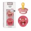 Picture of BIBS Pacifiers Colour Collection | Natural Rubber Baby Pacifier | Set of 2 BPA-Free Soothers | Made in Denmark | 6+ Months (Pack of 2) | Dusty Pink/Cora