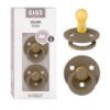 Picture of BIBS Pacifiers Colour Collection | Natural Rubber Baby Pacifier | Set of 2 BPA-Free Soothers | Made in Denmark | 6+ Months (Pack of 2) | Dark Oak