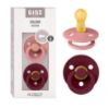 Picture of BIBS Pacifiers Colour Collection | Natural Rubber Baby Pacifier | Set of 2 BPA-Free Soothers | Made in Denmark | 6+ Months (Pack of 2) | Dusty Pink/Elderberry