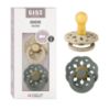 Picture of BIBS Pacifiers 0-6 Months | Boheme Collection 2-Pack | BPA-Free Round Nipple | Made in Denmark | Vanilla/Pine Color Pacifier
