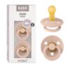 Picture of BIBS Pacifiers Colour Collection | Natural Rubber Baby Pacifier | Set of 2 BPA-Free Soothers | Made in Denmark | 6+ Months (Pack of 2) | Blush