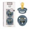 Picture of BIBS Pacifiers Colour Collection | Natural Rubber Baby Pacifier | Set of 2 BPA-Free Soothers | Made in Denmark | 6+ Months (Pack of 2) | Petrol Blue