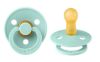 Picture of BIBS Pacifiers Colour Collection | Natural Rubber Baby Pacifier | Set of 2 BPA-Free Soothers | Made in Denmark | 6+ Months (Pack of 2) | Mint