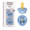 Picture of BIBS Pacifiers Colour Collection | Natural Rubber Baby Pacifier | Set of 2 BPA-Free Soothers | Made in Denmark | 6+ Months (Pack of 2) | Sky Blue