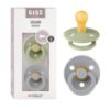 Picture of BIBS Pacifiers | Natural Rubber Baby Pacifier | Set of 2 BPA-Free Soothers | Made in Denmark | Sage/Cloud 0+ Months (Pack of 2)